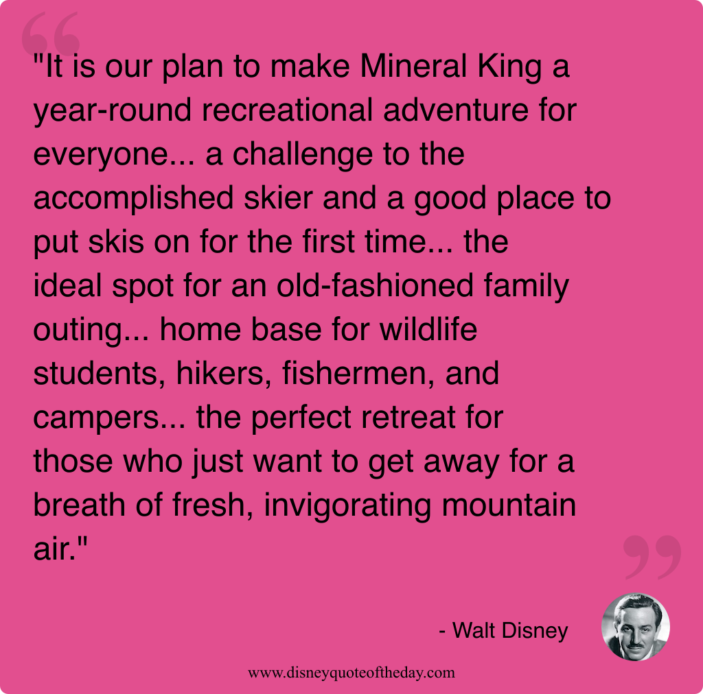 Quote by Walt Disney, "It is our plan to..."