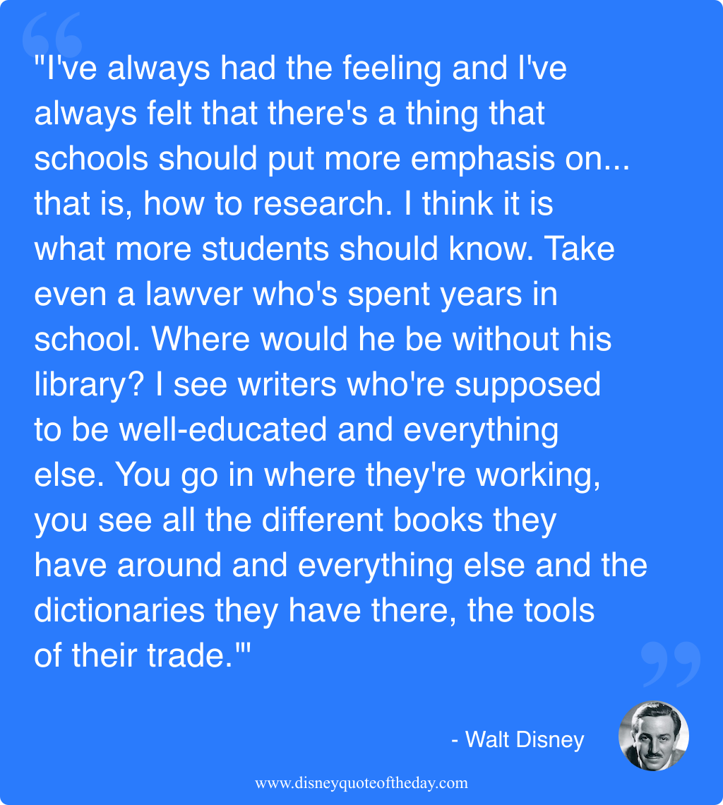 Quote by Walt Disney, "I've always had the feeling..."